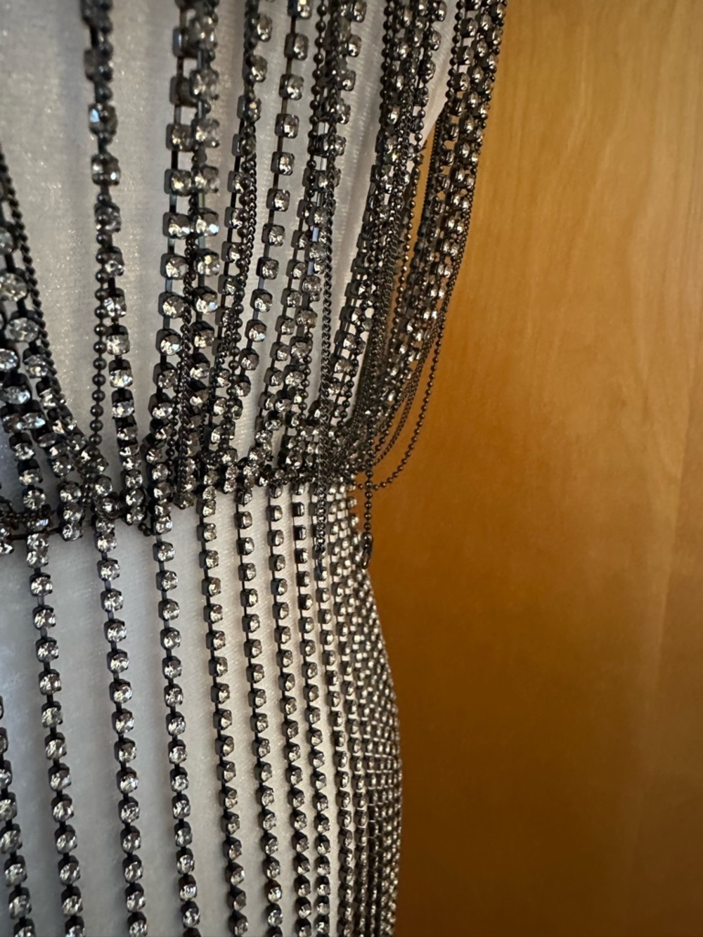 Zara Rhinstone Beaded Fringe Top - Picture 5 of 8